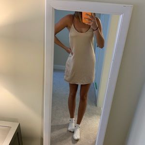 Champagne silk dress